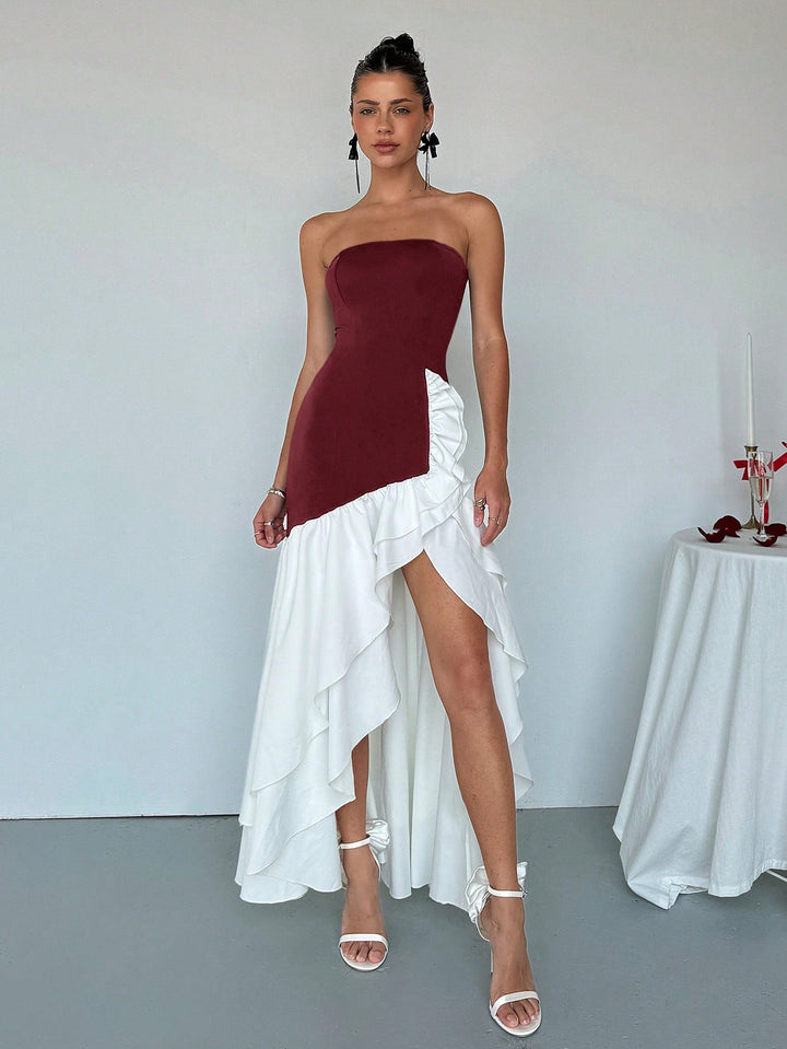 Rochie maxi SHEIN, vișiniu