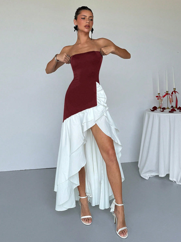 Rochie maxi SHEIN, vișiniu