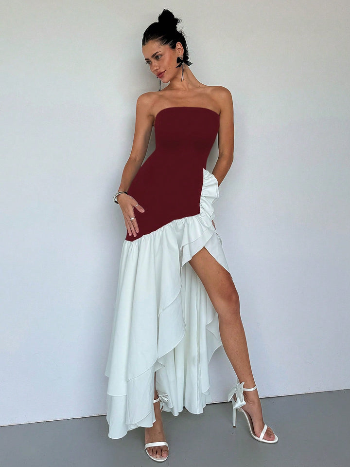 Rochie maxi SHEIN, vișiniu