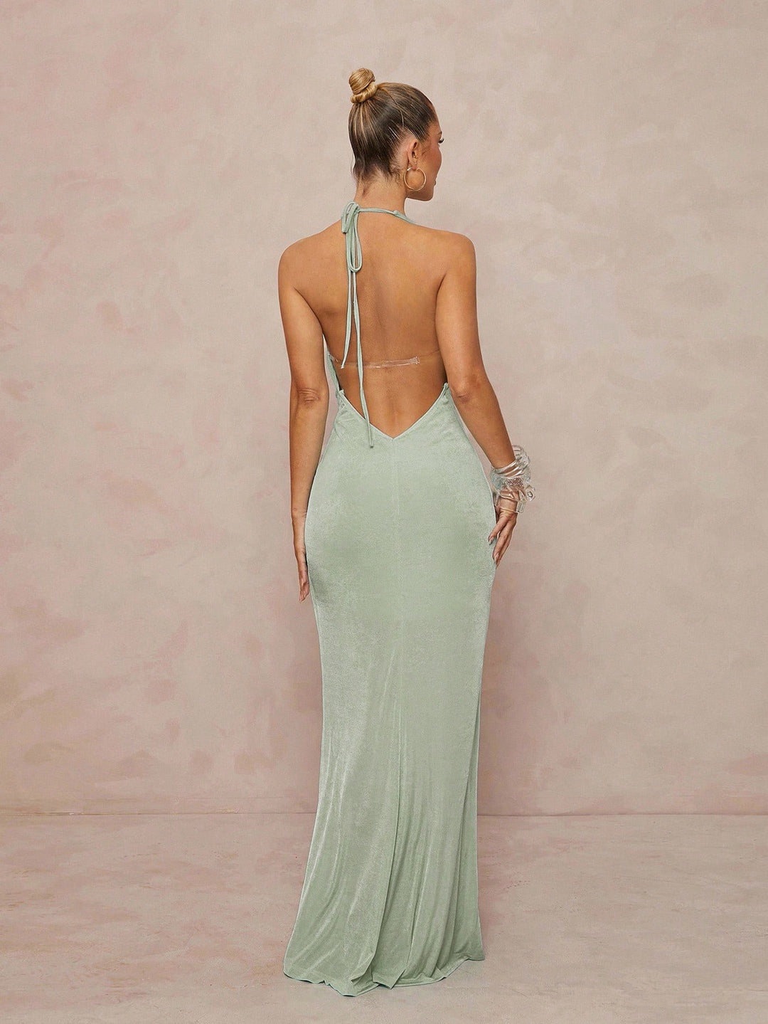 Rochie maxi SHEIN, verde