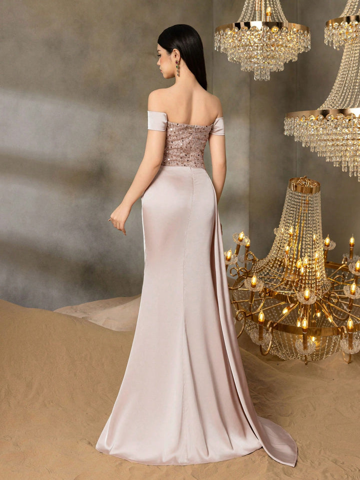 Rochie De Seară Shein, Auriu