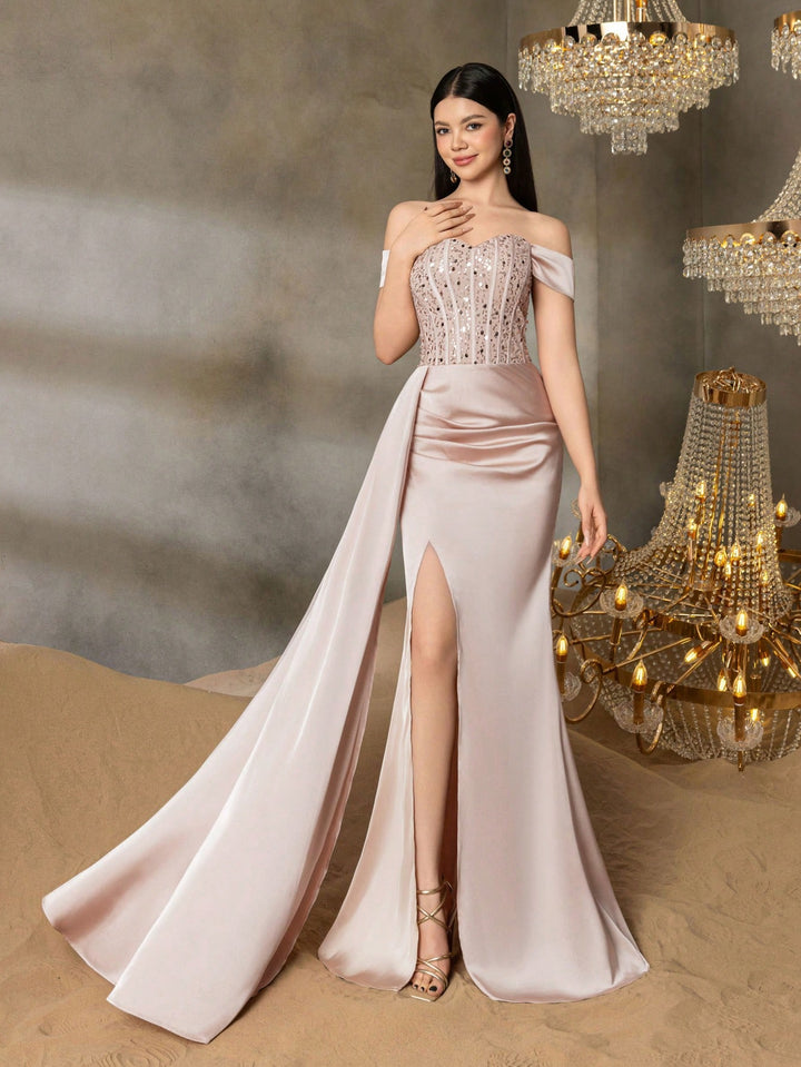 Rochie De Seară Shein, Auriu