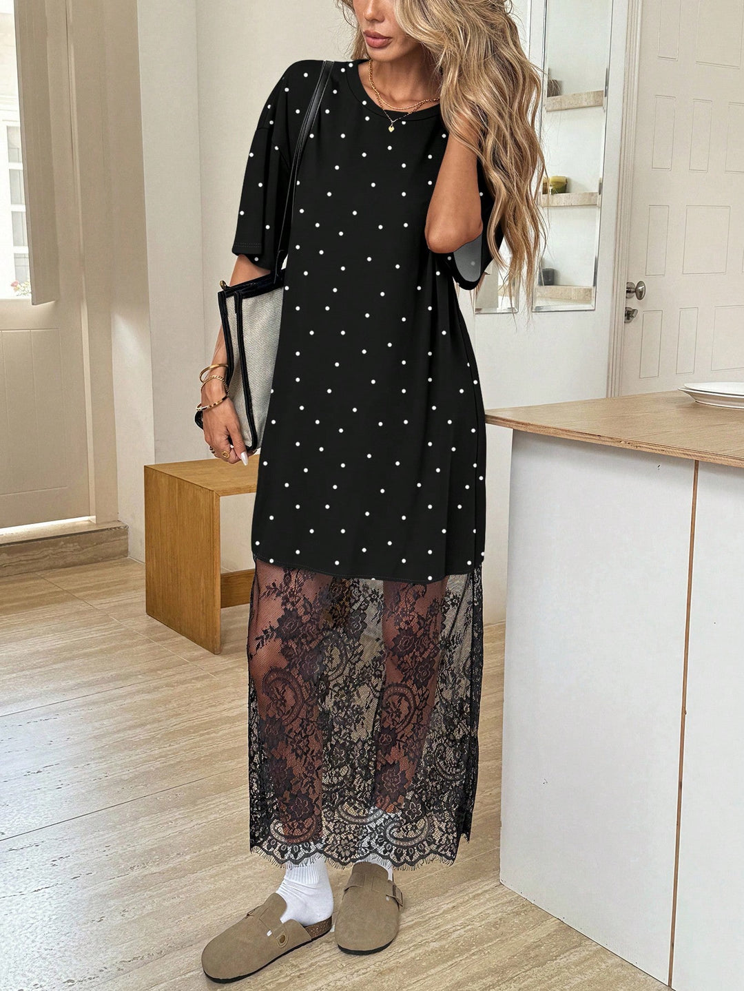 Rochie midi SHEIN, negru