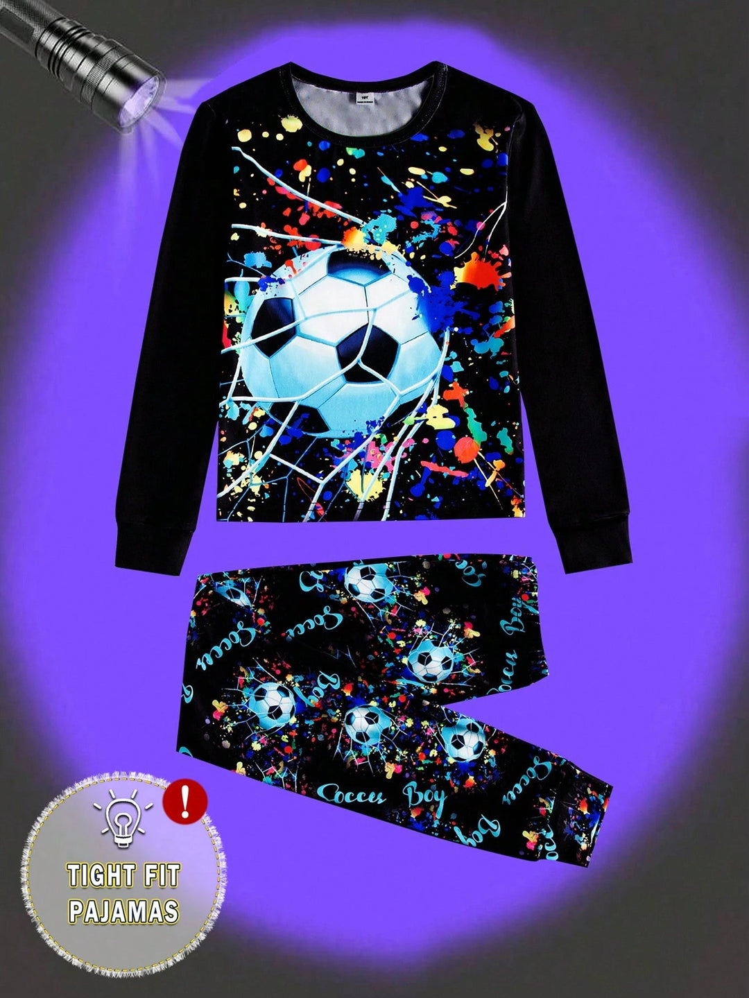 Compleu pijamale SHEIN, negru