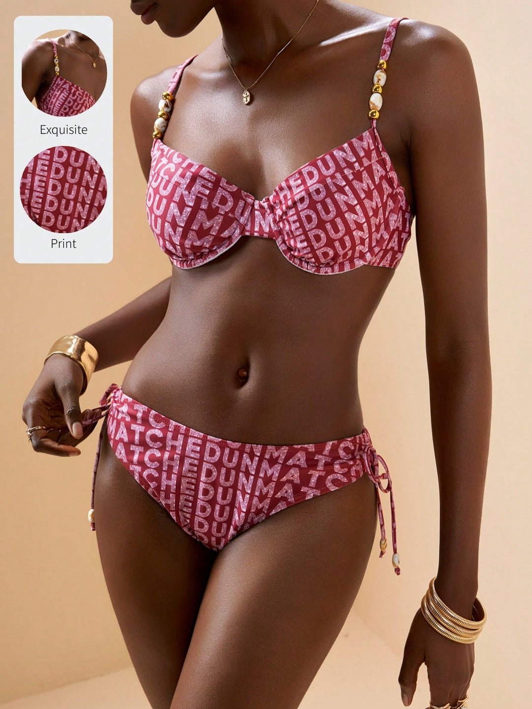 Set bikini SHEIN, vișiniu