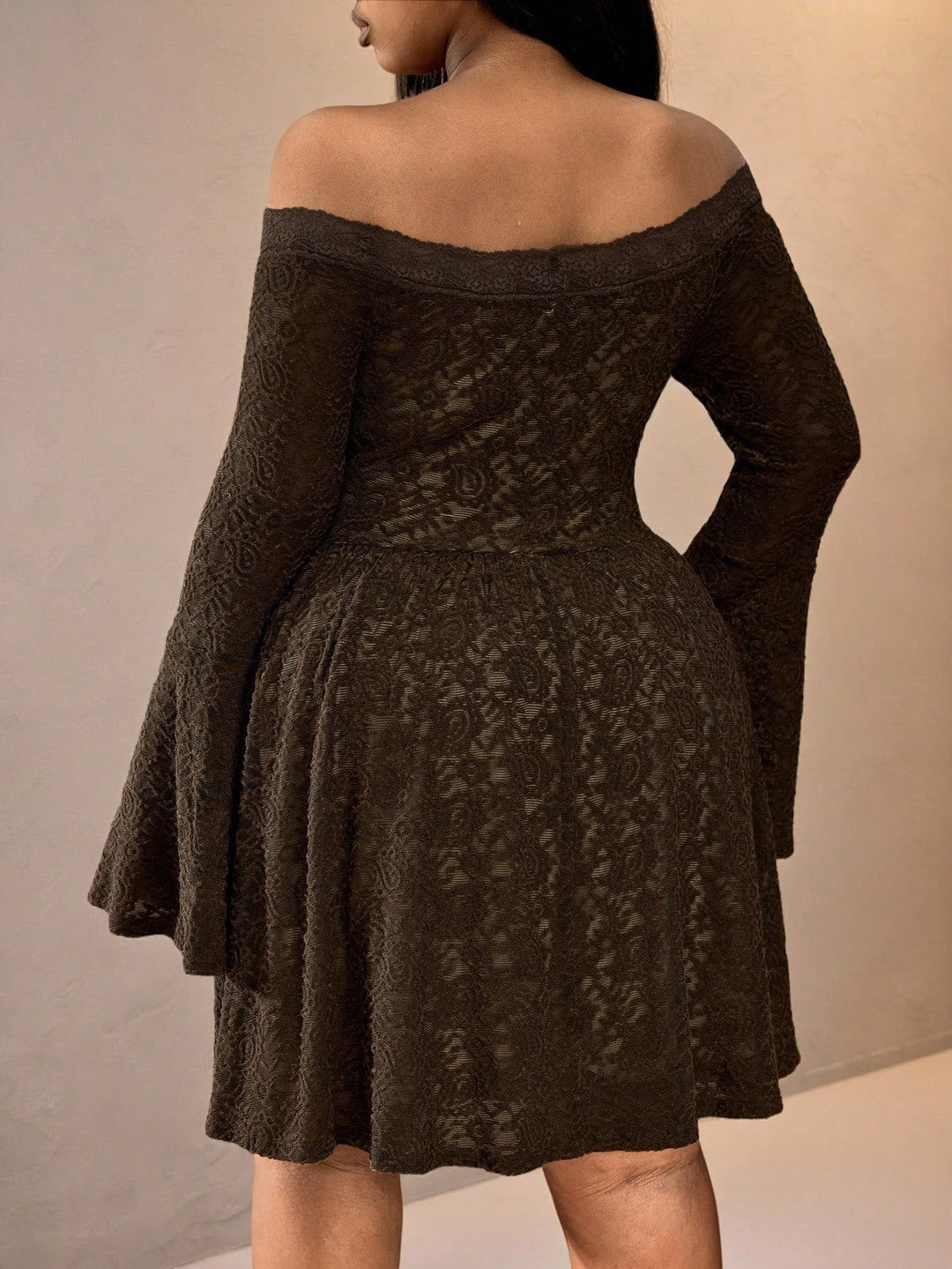 Rochie midi SHEIN, maro