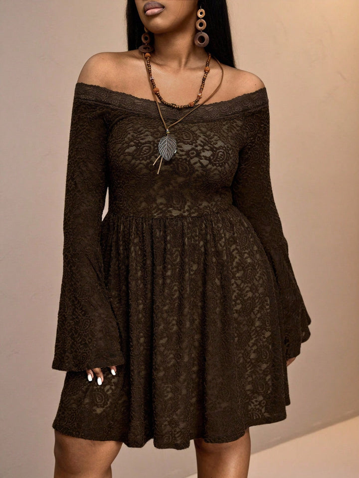 Rochie midi SHEIN, maro