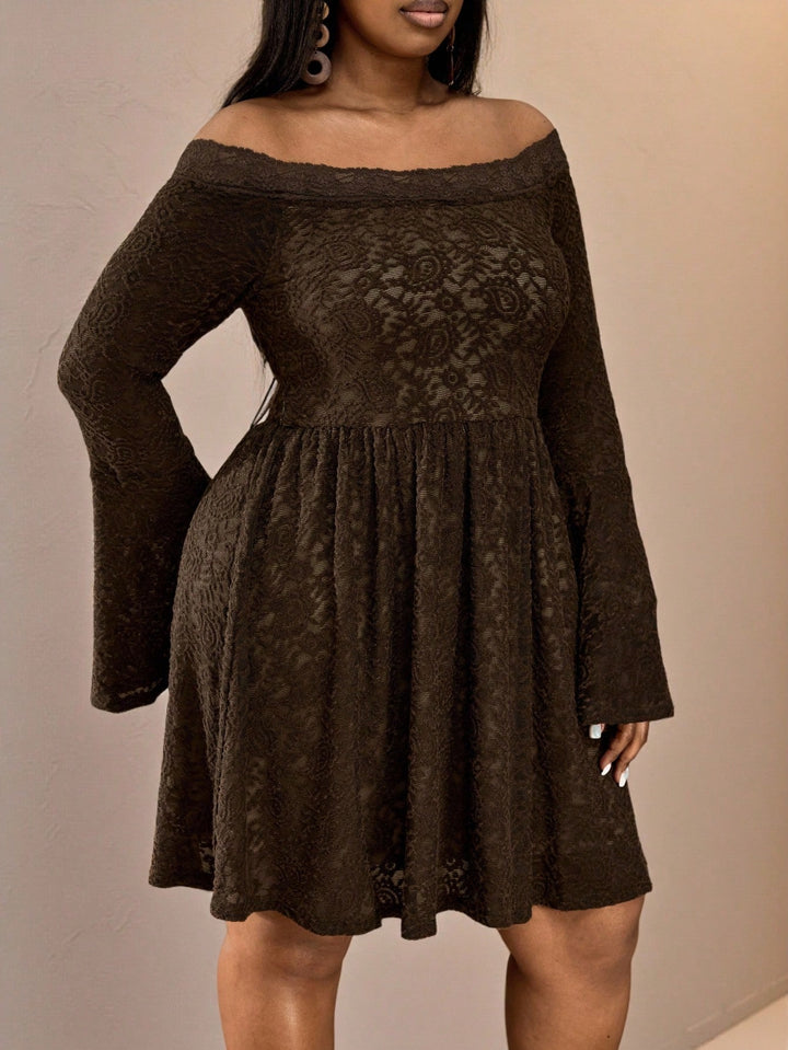 Rochie midi SHEIN, maro