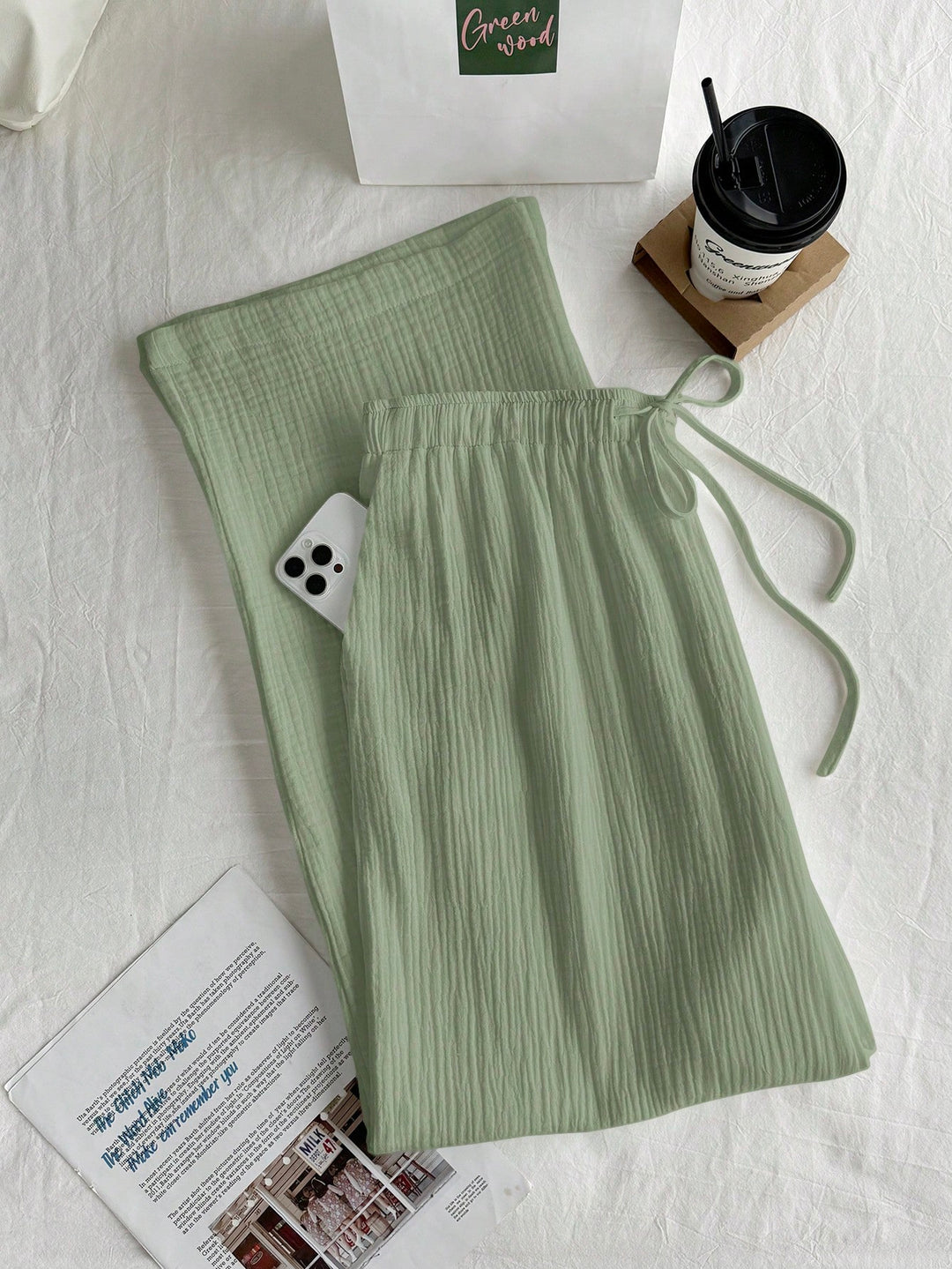 Pantaloni SHEIN, verde