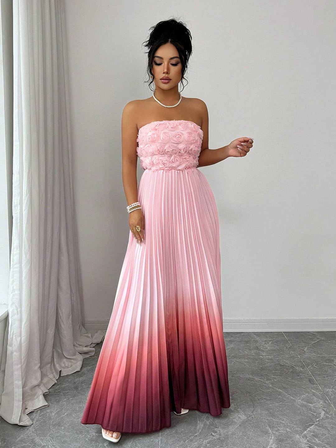 Rochie maxi SHEIN, mix culori