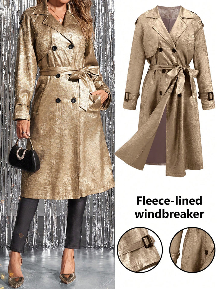 Trench SHEIN, auriu