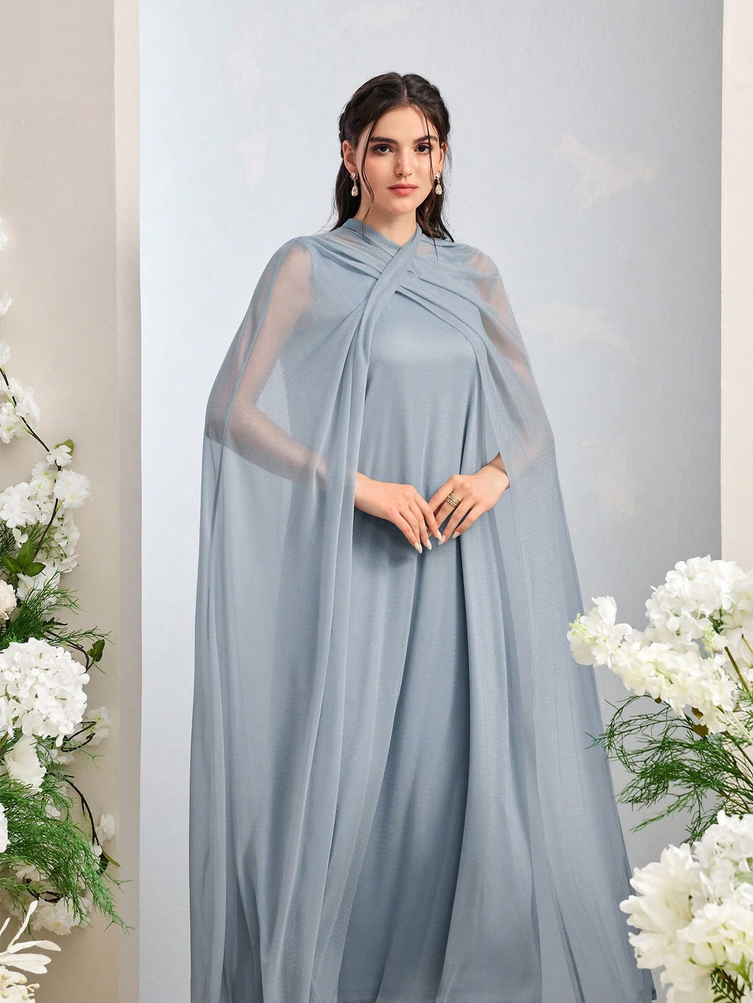 Set caftan și jalabiya SHEIN, verde