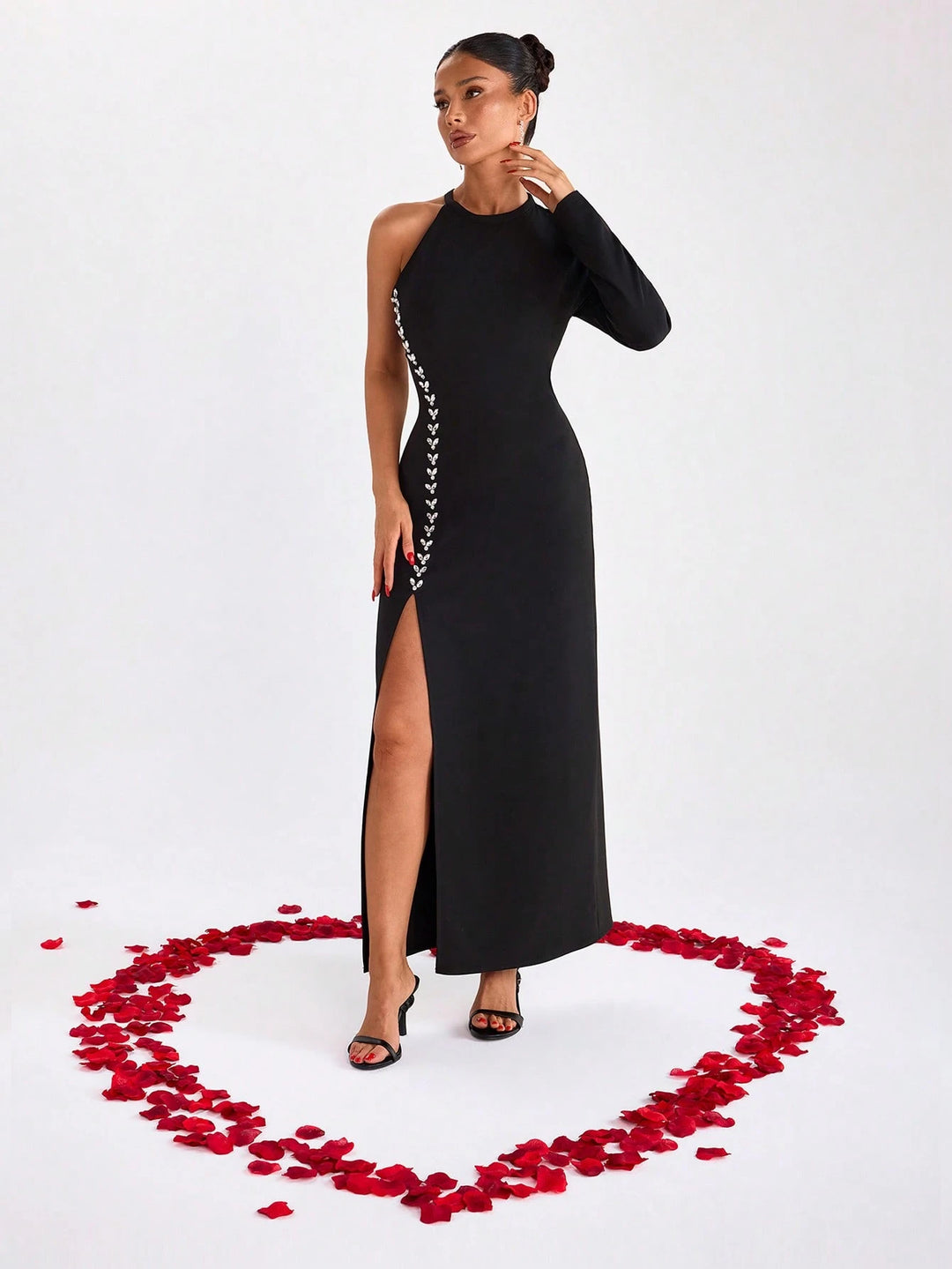 Rochie maxi SHEIN, negru