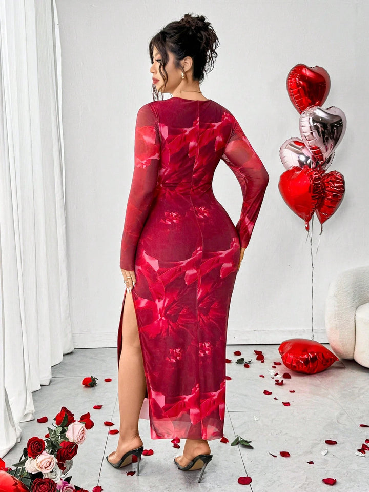 Rochie midi SHEIN, mix culori