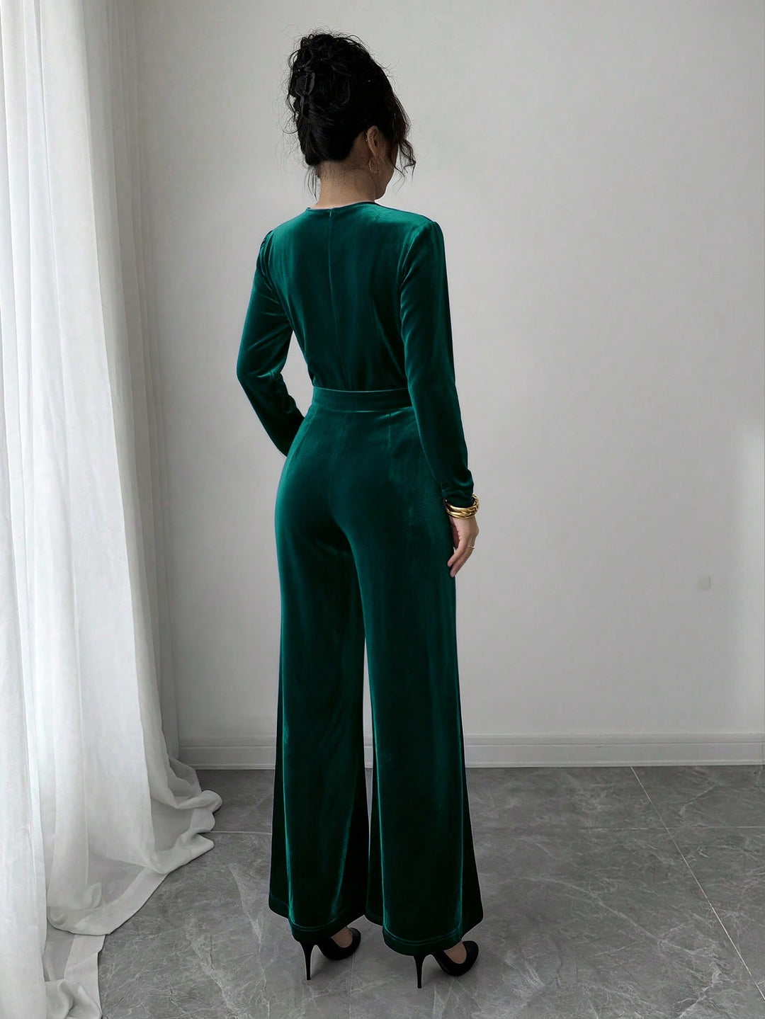Salopetă SHEIN, verde