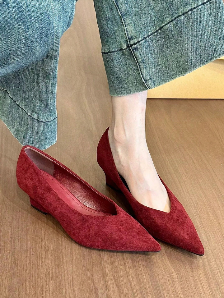 Pantofi cu toc SHEIN, vișiniu