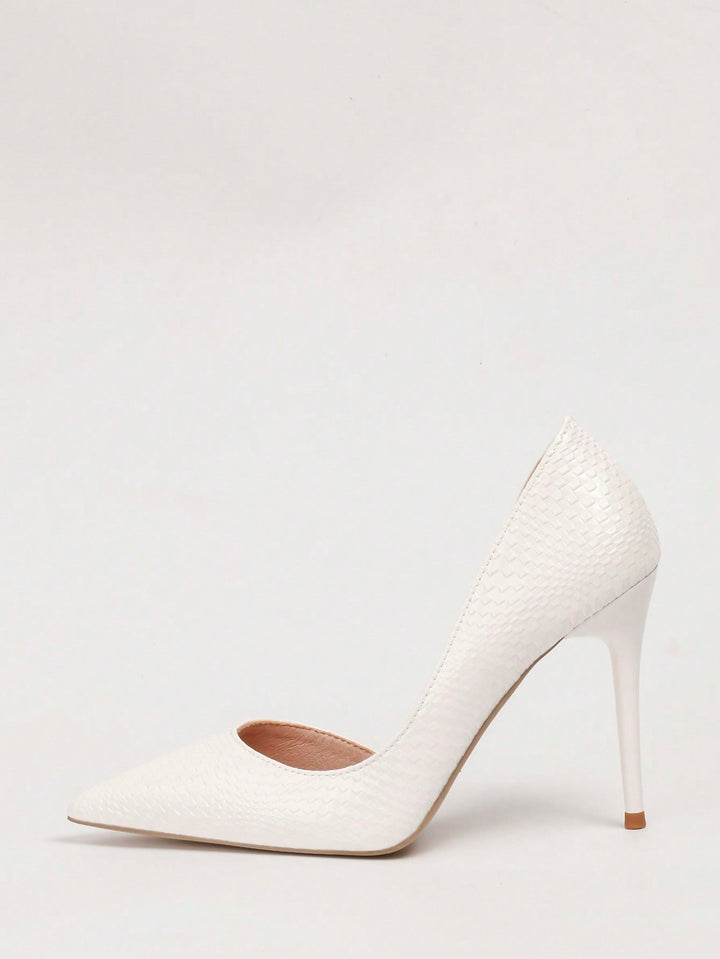 SHEIN high heels, white