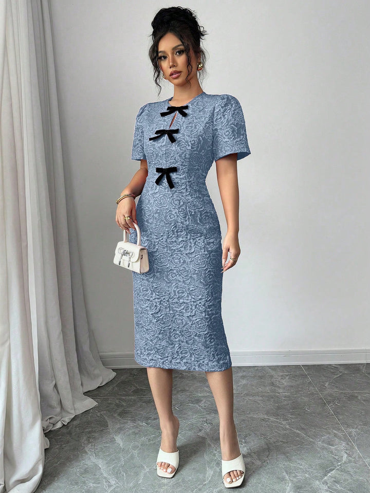Rochie midi SHEIN, albastru
