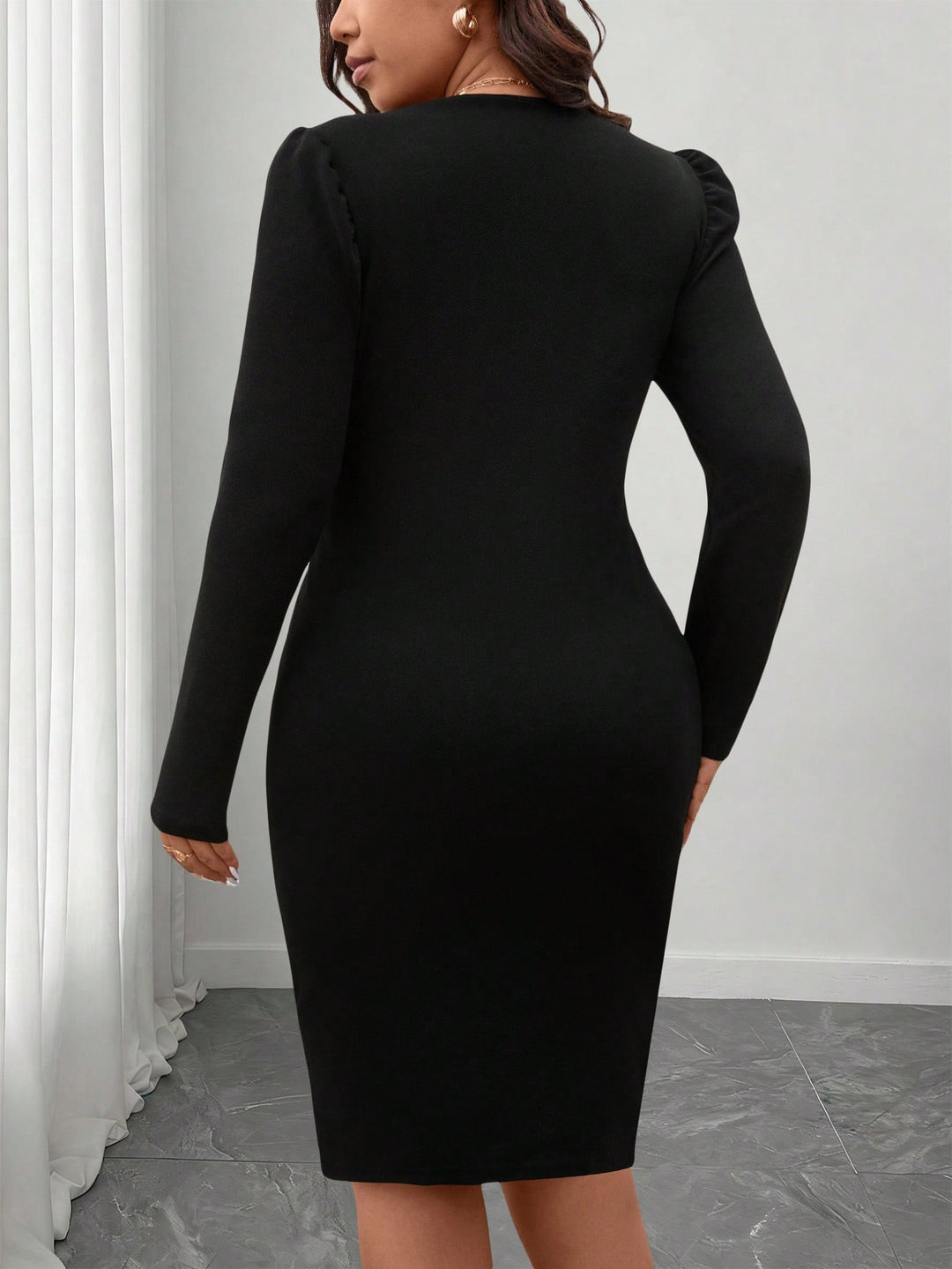 Rochie midi  SHEIN, negru