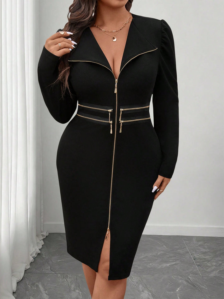 Rochie midi  SHEIN, negru