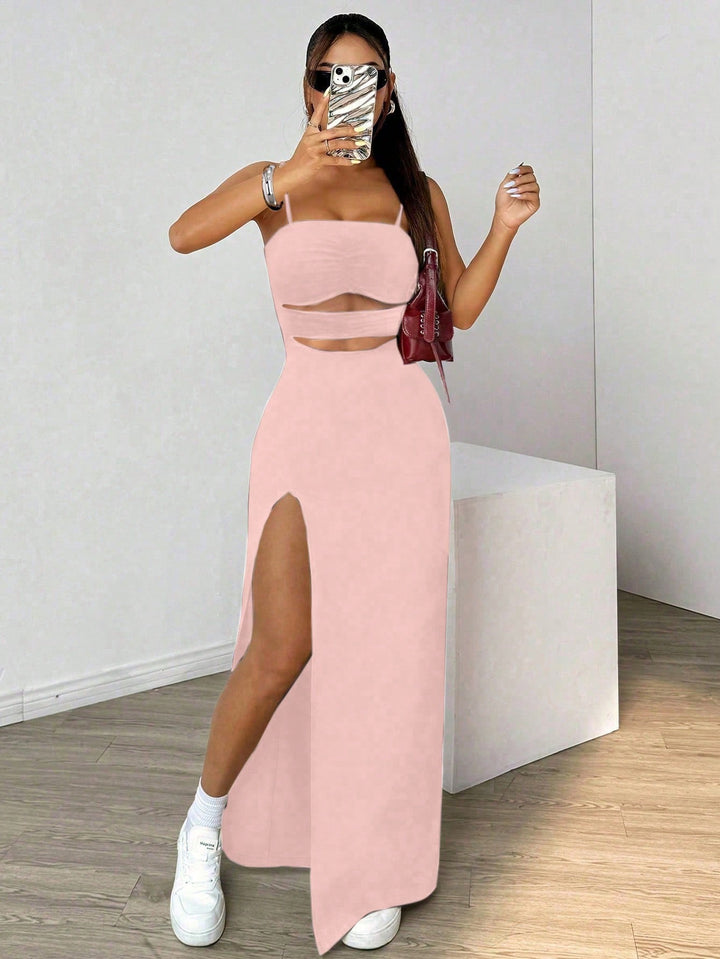 Rochie midi SHEIN, roz