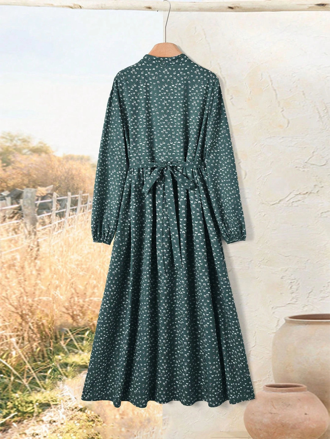 Rochie maxi SHEIN, verde