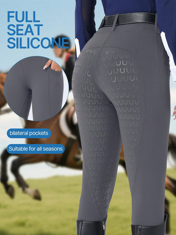 Pantaloni de echitație SHEIN, gri