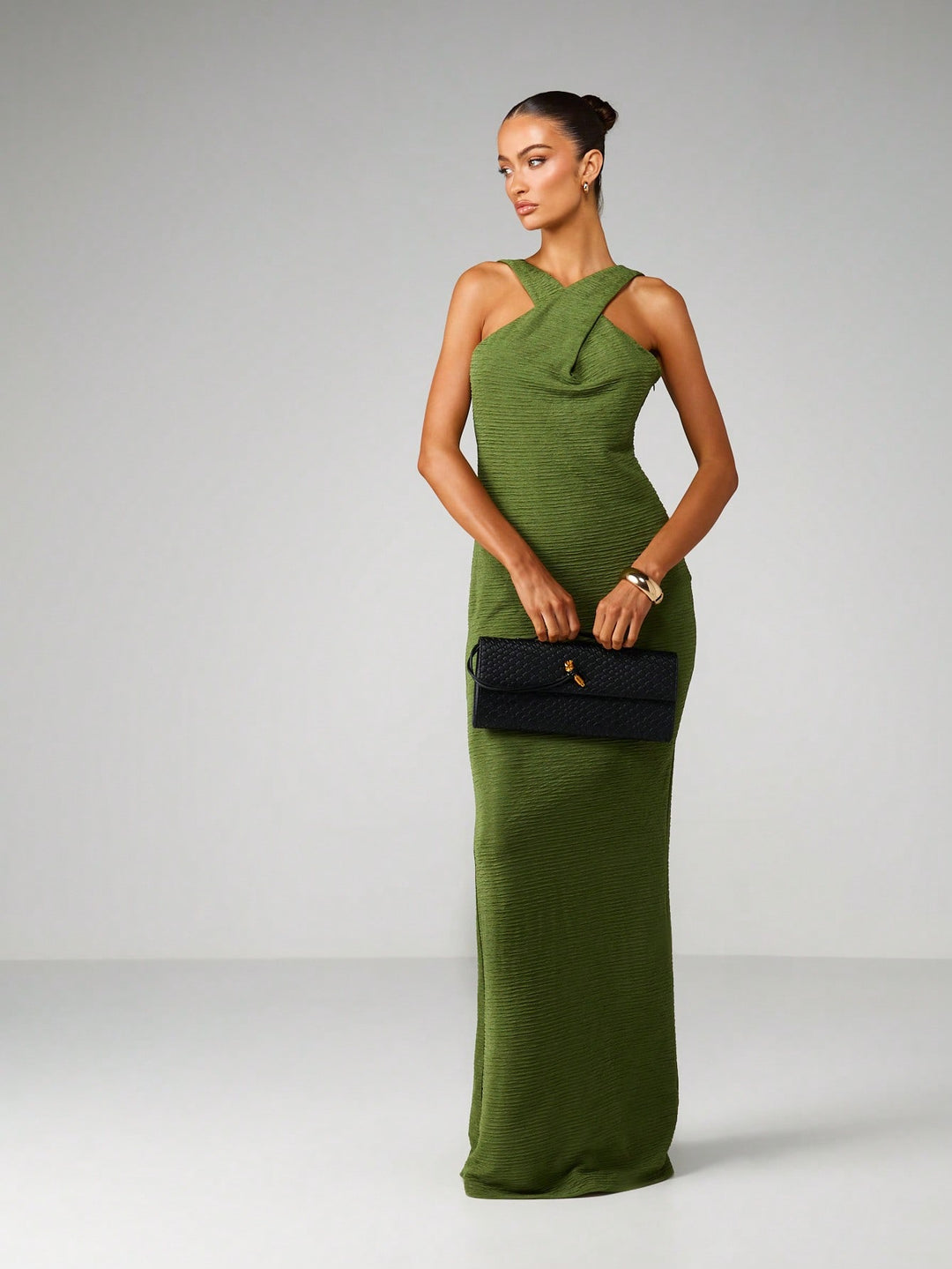 Rochie maxi SHEIN, kaki