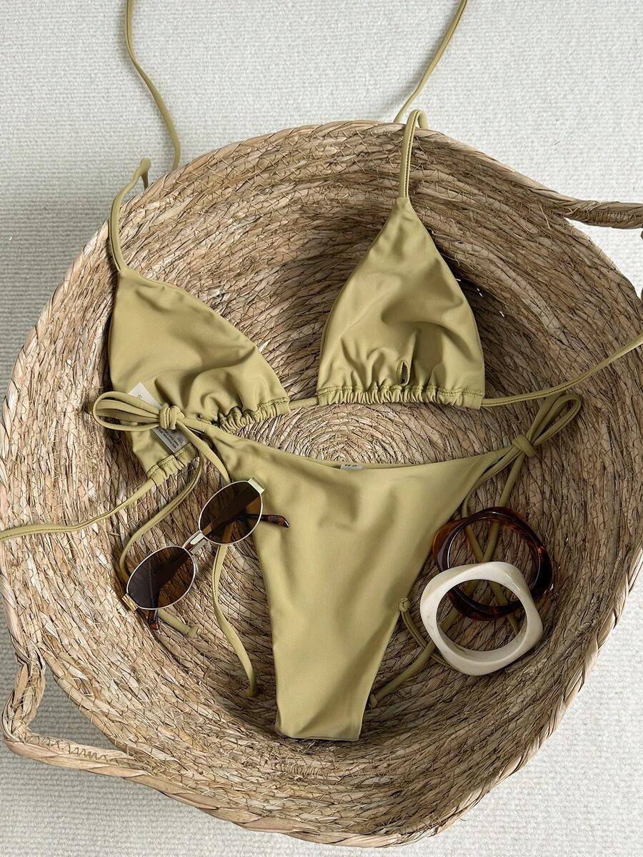 Costum de baie SHEIN, kaki