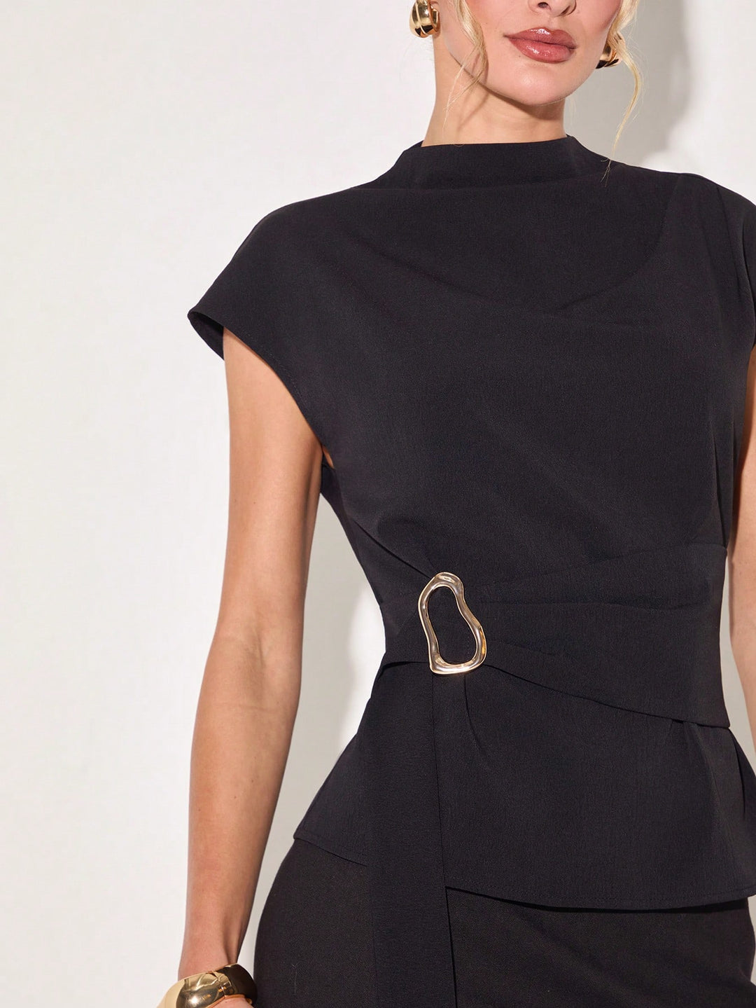 Top SHEIN, negru
