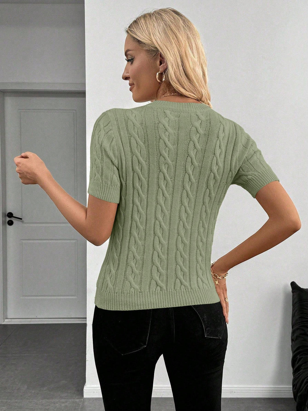 Pulover SHEIN, verde