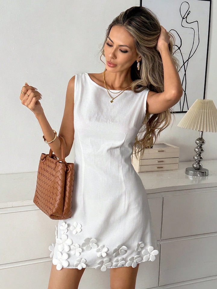 Rochie mini SHEIN, alb