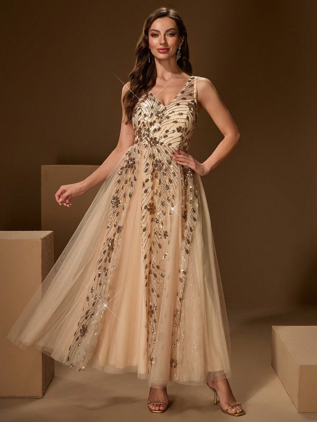 Rochie SHEIN, auriu