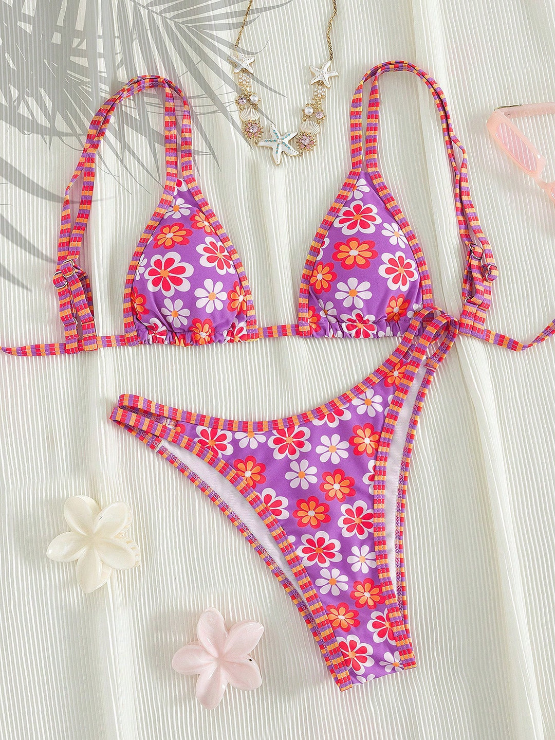 Set bikini SHEIN, roz