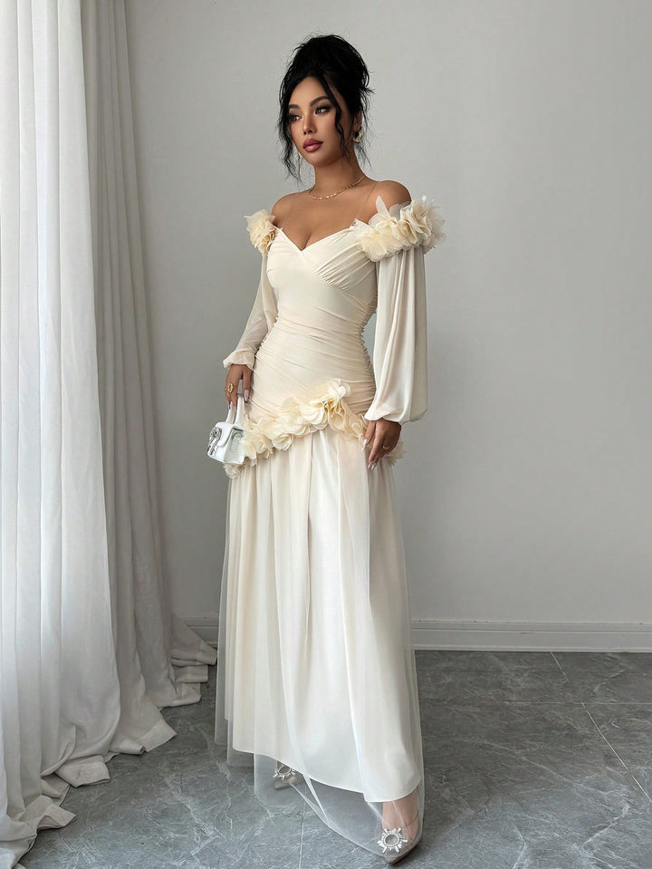 Rochie maxi SHEIN, portocaliu