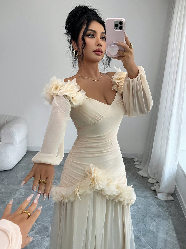 Rochie maxi SHEIN, portocaliu