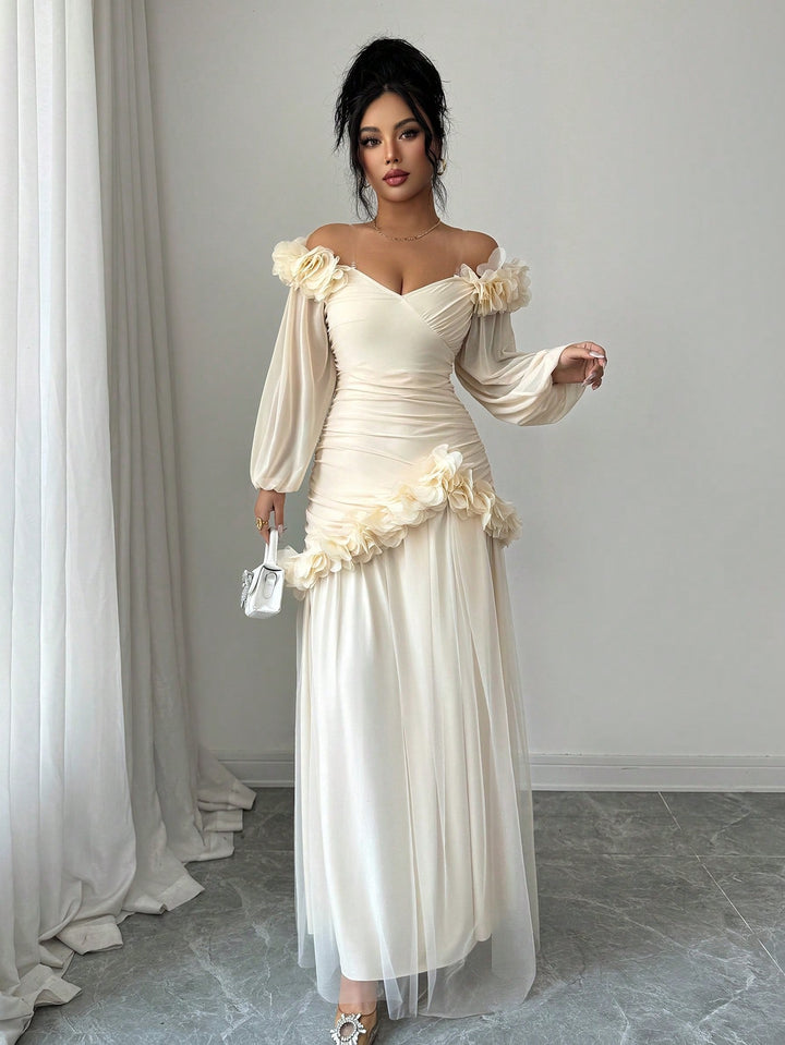 Rochie maxi SHEIN, portocaliu