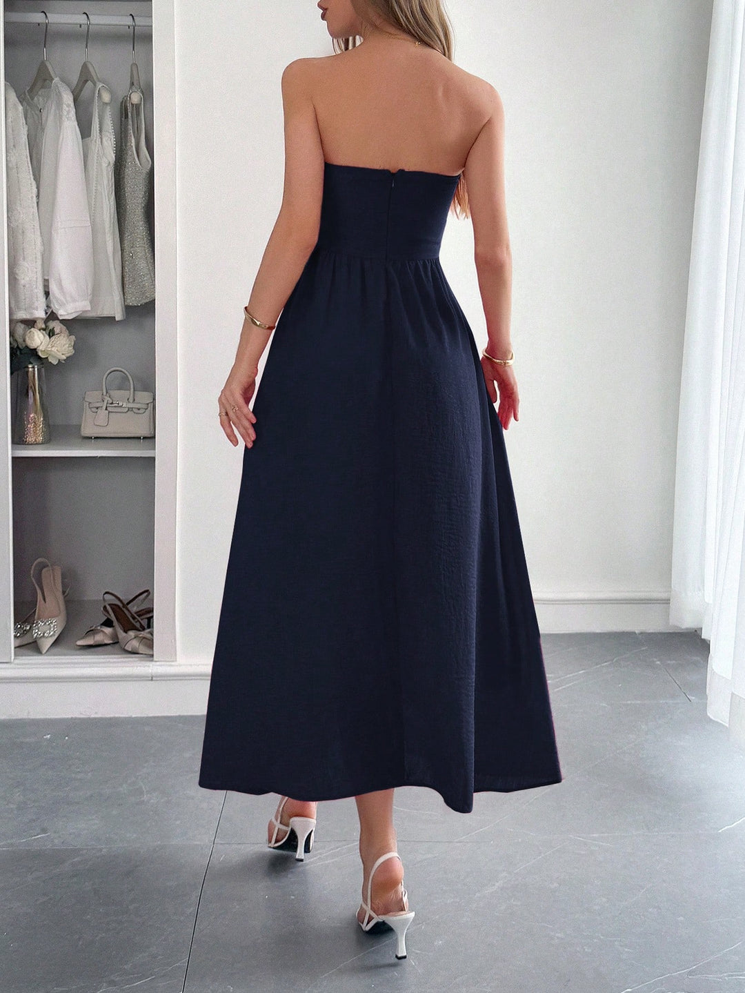 Rochie maxi SHEIN, albastru