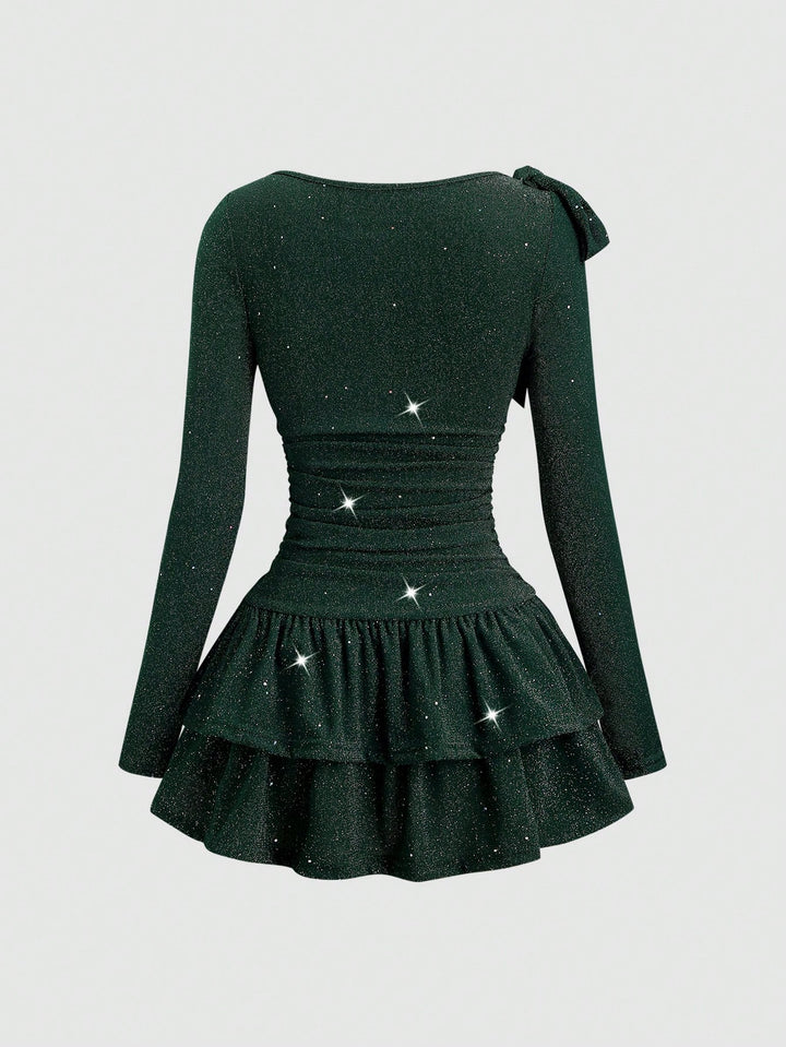 Rochie mini SHEIN, verde