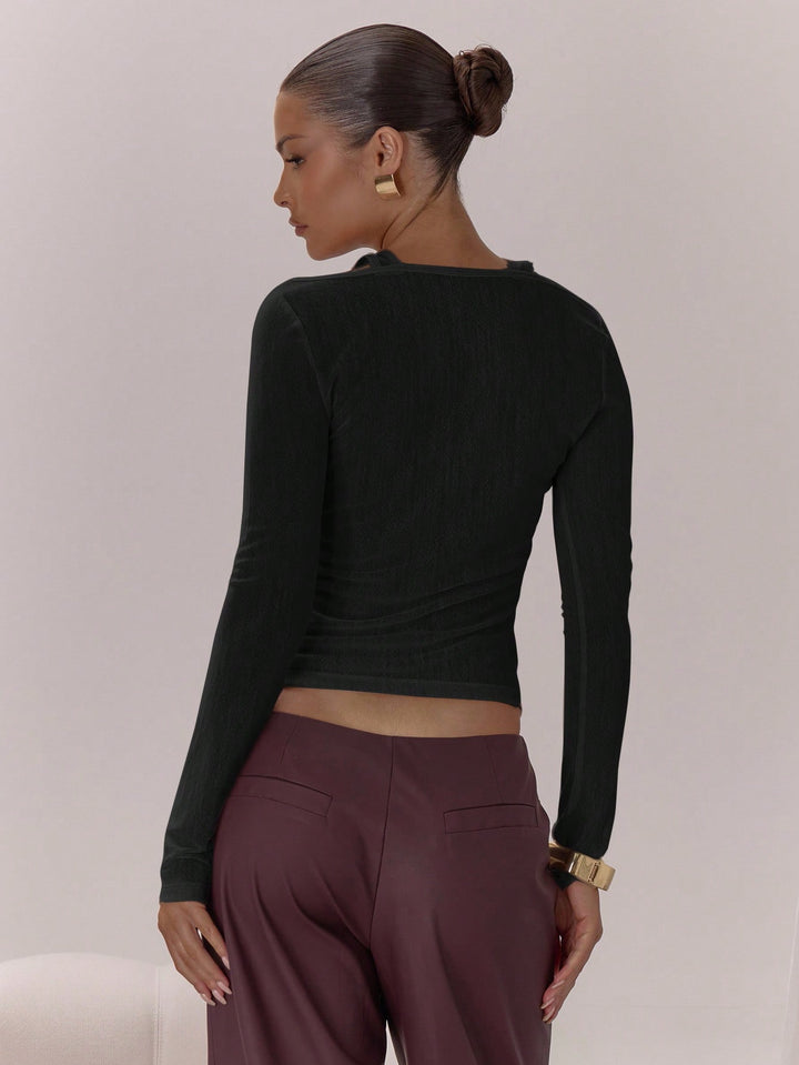 Top SHEIN, negru