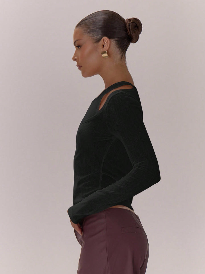 Top SHEIN, negru