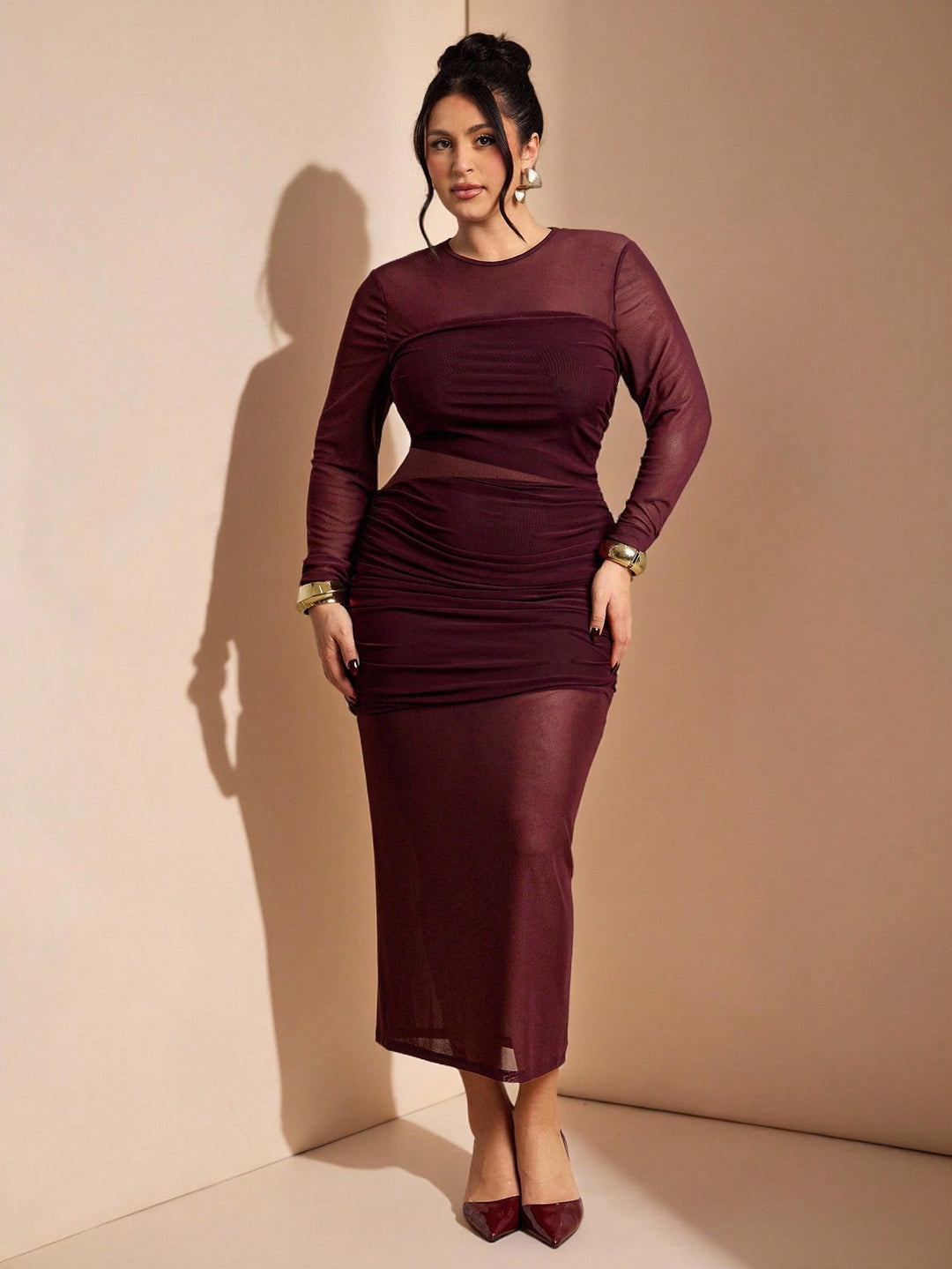 Rochie SHEIN, vișiniu