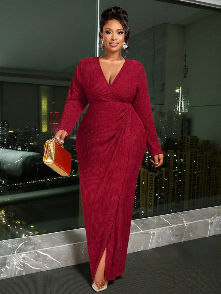 Rochie maxi SHEIN, vișiniu