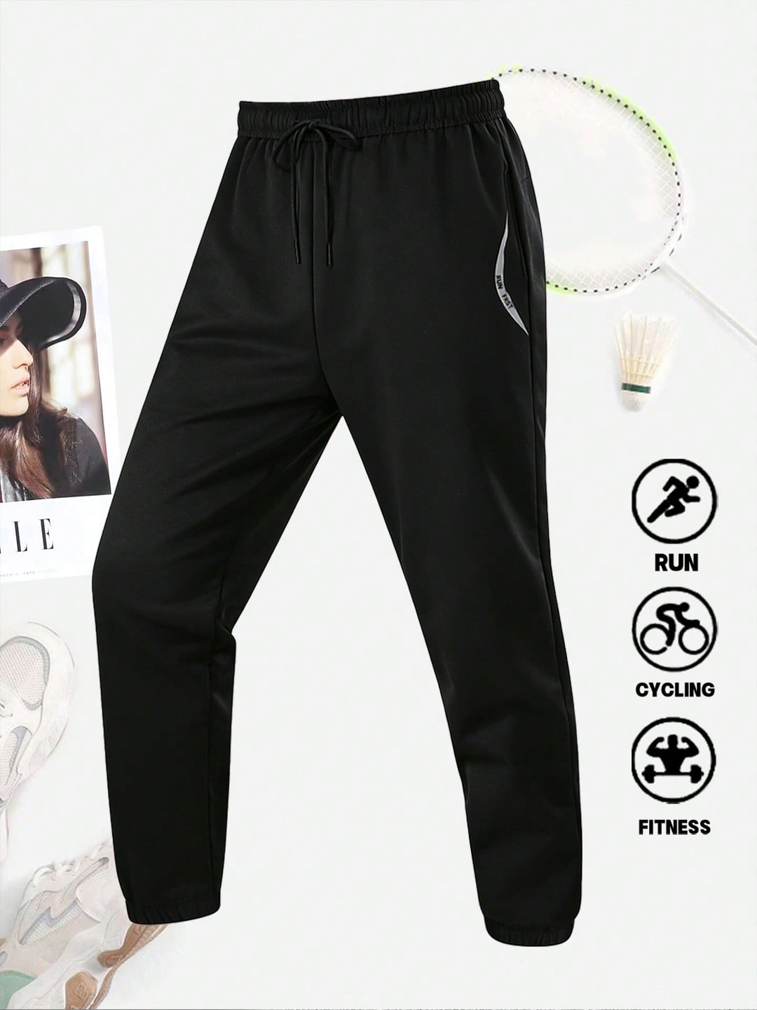 Pantaloni SHEIN, negru