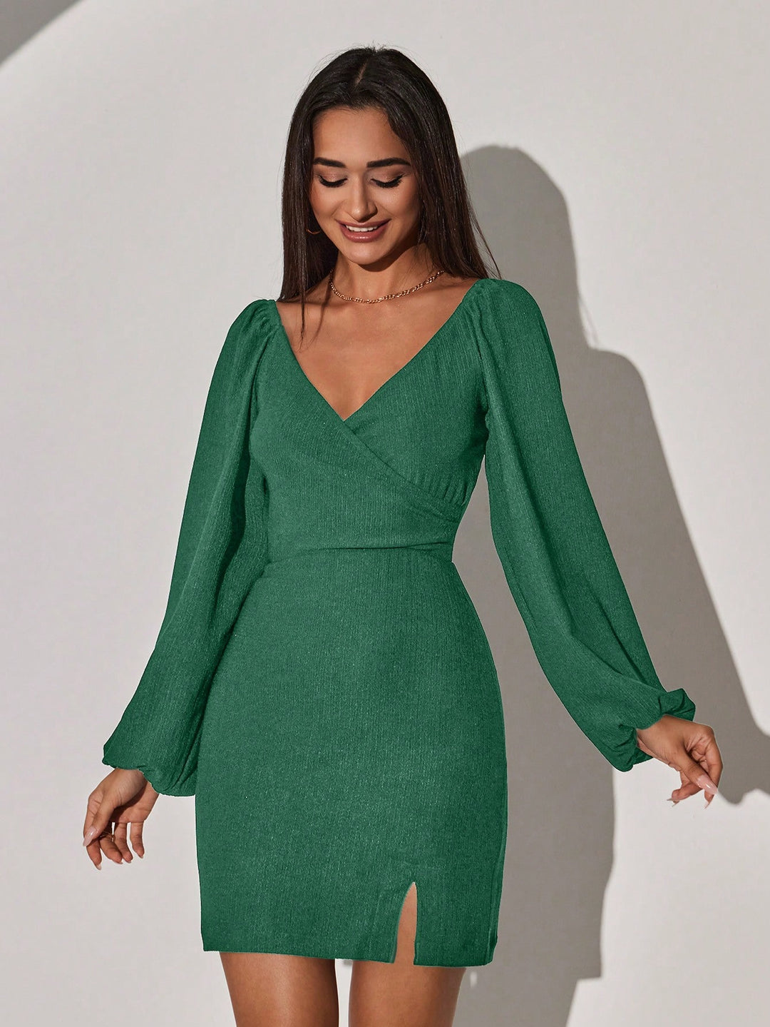 Rochie mini SHEIN, verde