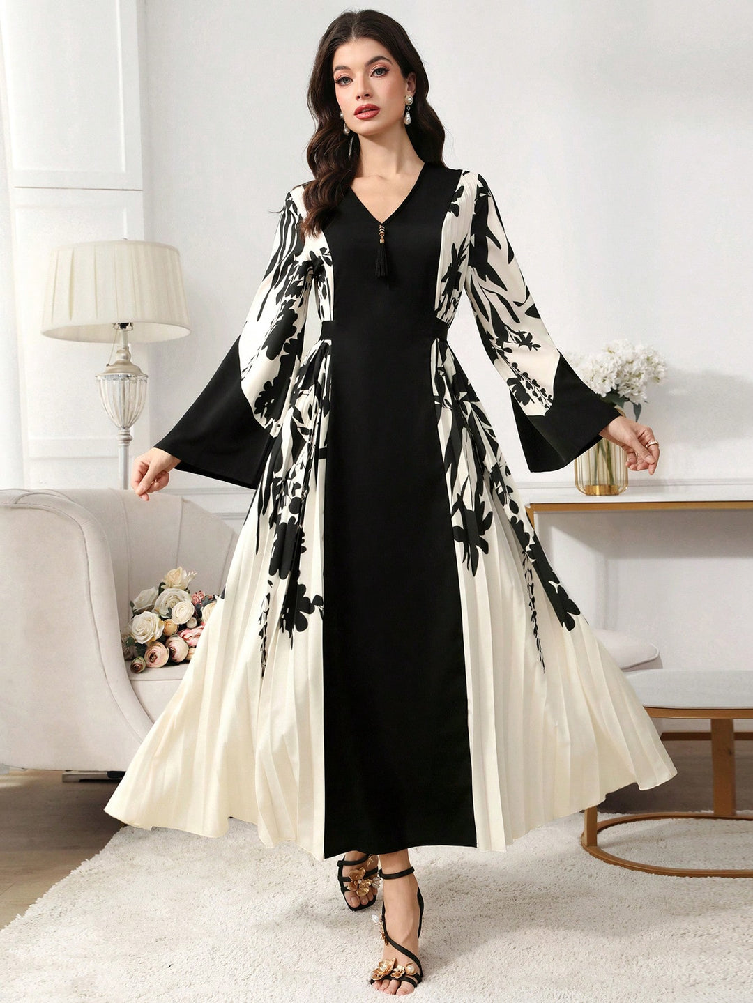 Set caftan și jalabiya SHEIN, mix culori