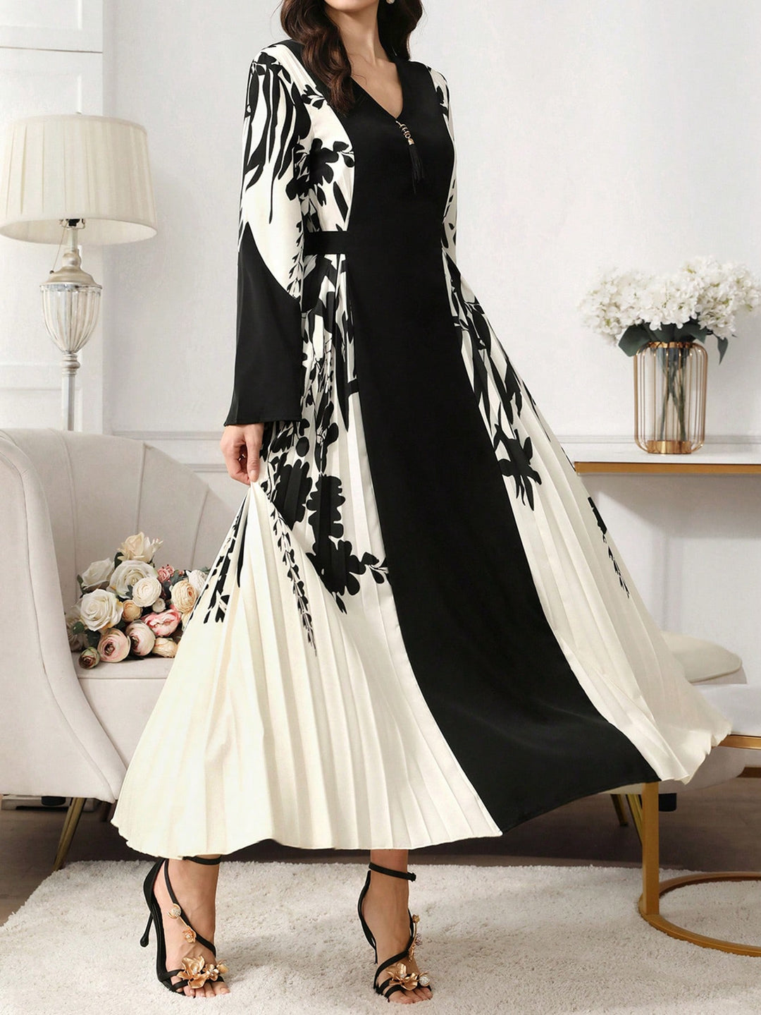 Set caftan și jalabiya SHEIN, mix culori