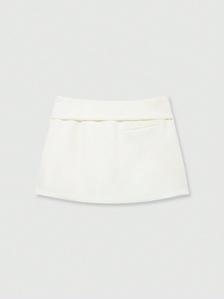 Pantaloni scurți SHEIN, crem