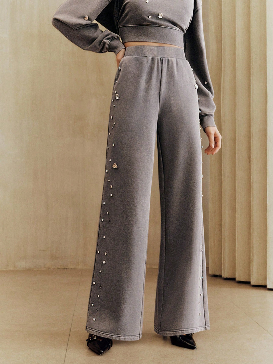 Pantaloni SHEIN, gri