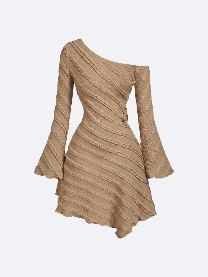 Rochie scurtă SHEIN, kaki